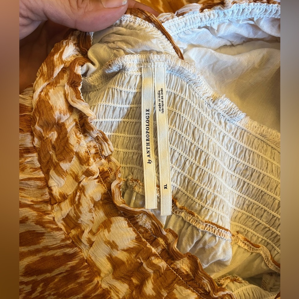 Anthropologie The Odetta Ruffled V-Neck Dress - Picture 6 of 8